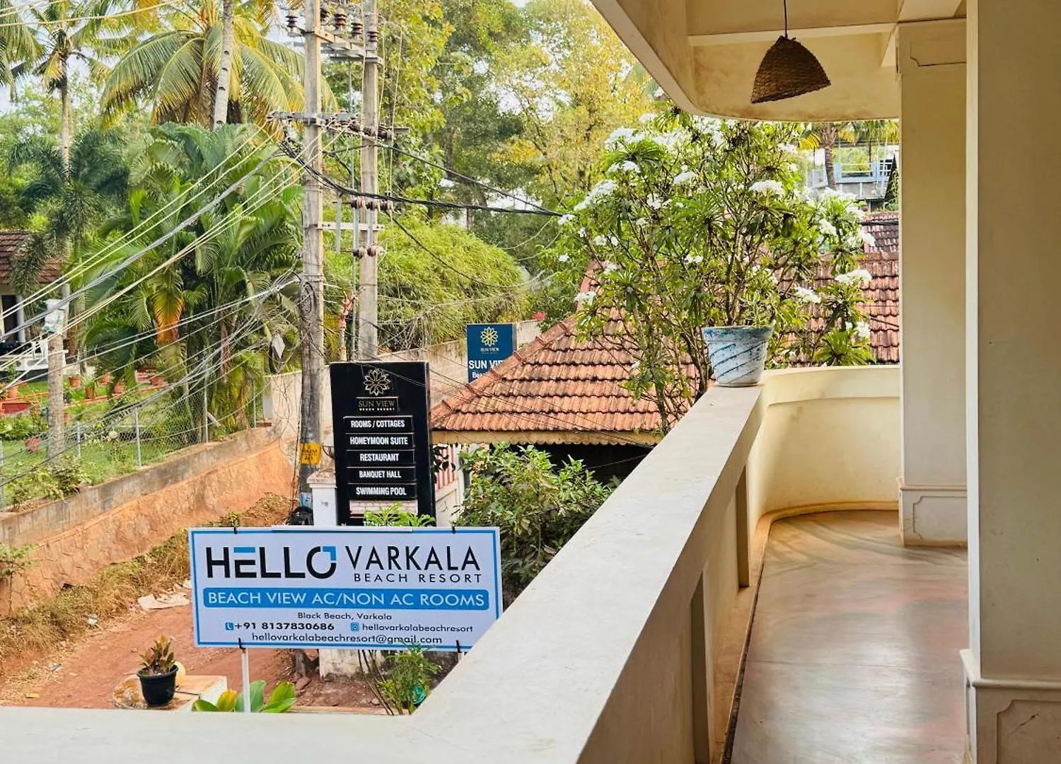 Beach View Balcony Resort By Hello Varkala